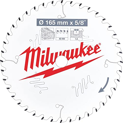 Milwaukee 4932471312 Kreissägeblatt, 165 mm x 15,87 x 40.