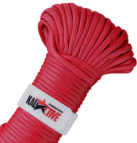 Kadactive Paracord Seil 30 Meter reißfeste Nylonschnur - geeignet als Allzweckseil & Reepschnur - bewährte Outdoor und Survival Schnur