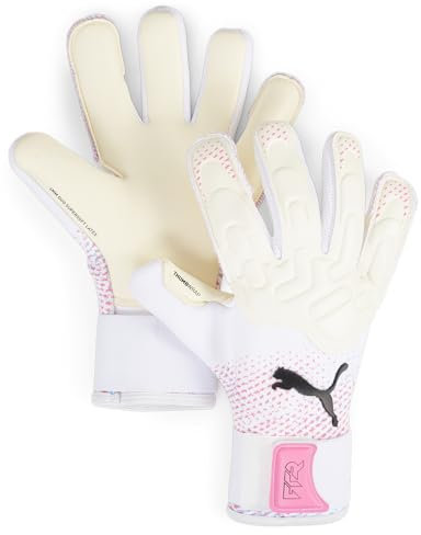 PUMA Future Pro Hybrid, Unisex-Erwachsene Torwarthandschuhe, PUMA White-Poison Pink-PUMA Black, 8-041924
