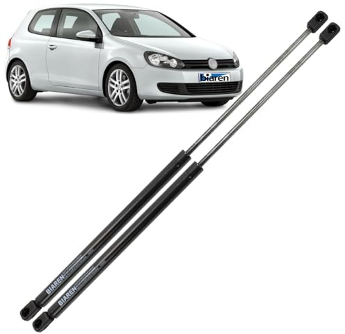 BIAREN Lot de 2 vérins à gaz pour hayon arrière pour Volkswagen VW Golf Mk6 VI (2008–2013) Système de levage 550 (N) 439 mm 5K6827550B 5K6827550D