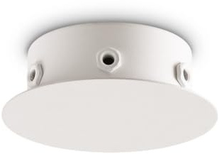 Magnetische Rosette aus Metall, Weiß, 6 Lichter
