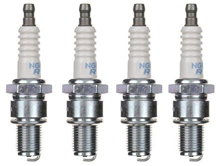 4x Zündkerze passend für Piaggio Diesis Fly Free Liberty NRG MC2 MC3 NTT Quartz Sfera NSL RST TPH 25 50 80 ccm Roller Scooter Motorroller Mofa Moped 2-Takt Zündkerzen Set Langgewinde 4 Stück 4er Pack