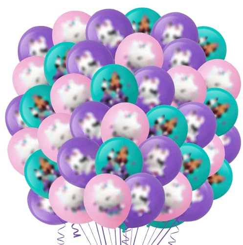 42 Pcs Gabby Balloons - Geburtstag Dekoration mit Latex Ballons und Tortendeko