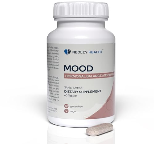 Nedley Health Mood - Emotional Balance & Serotonin Support Supplement - Same, Saffron Extract - 60 Tablets (Mood)