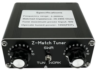 Manuelle Z-Match-Antenne, 5-W-Tuner, 3–28 MHz Effizient Und Stabil