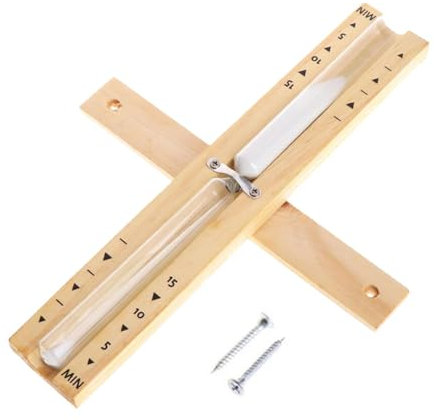 Seyrnicay Sauna-Uhr – Wandmontierte, rotierende Sanduhr, drehbares Holzstunden-Glas, hitzebeständig, 15 Minuten Sanduhr-Timer für Zuhause, Saunaraum