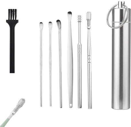 Pleteffect Ear - The Most Professional Ear Cleaning Master In 2024—EarWax Cleaner Tool Set, Ear Cleaner Earwax Removal Kit (1 Set,Aluminum barrel)