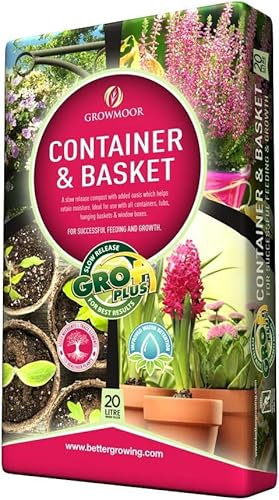 20L Compost Peat free, Promotes Rooting For Fast Establishment, Blended To Support Plant Health (20L Container & Basket Compost)