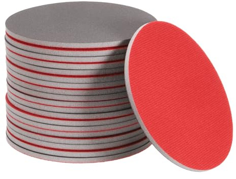 QUARKZMAN Runder Schleifschwamme Ø150mm, 20 Stück Polierwatte 1000 Körnung-Schnelles Polieren, Langlebig, Leicht zu Reinigen, Geeignet für Möbelrestaurierung, Autopolitur, Heimwerkerarbeiten