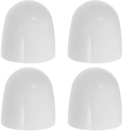UKCOCO Universal Toilet Bolt Covers Cap Set - Decorative Screw Covers for Bathroom Floor Bolts Easy Installation Toilet Base Accessory with 4 White Caps