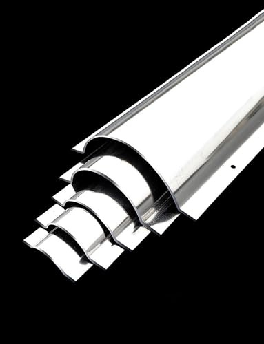 Generisch Extra Dicker Aluminium-Kabelkanal for den Außenbereich, Edelstahl-Kabelabdeckung for Kabelmanagement, dekorativer Kabelversteck, Länge 100 cm, Dicke: 1,2 mm(Width 60mm)