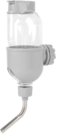 Generic of Water Distribuidor para Perros Suspendidos, 500 Ml de Caja de Efectivo de Jaula (Gray)