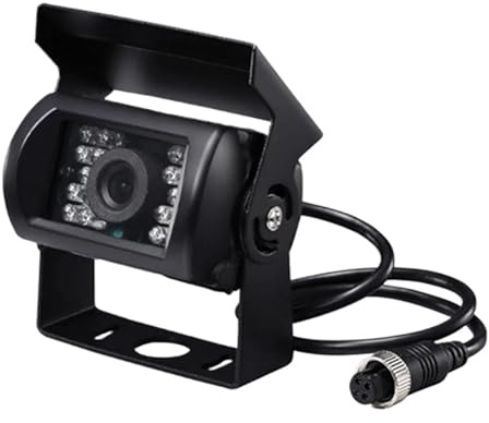 Telecamera retromarciafili Impermeabile 18 LED Car Rear View Retromarcia Parcheggio Telecamera di backup Visione notturna IR per 12V 24V autobus per camion per Camper Van(4 PIN)