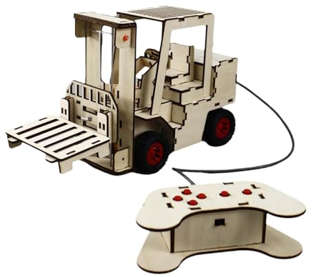 SZLIFE Kit per esperimenti scientifici di Piccola Produzione, Carrello elevatore telecomandato, Giocattoli educativi Fai da Te per Bambini e Adolescenti