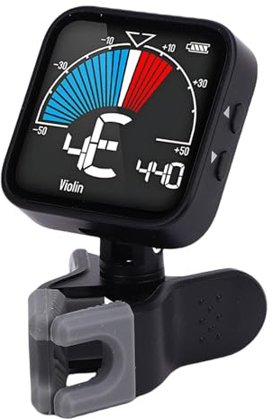Bnineteenteam Stimmgerät für Violine, ABS-Material mit Einstellbarer Frequenz für Streichinstrumente, HD-Display und Metronomfunktion für Benutzer von Violine, Bratsche und Cello