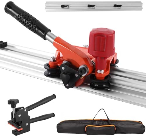 Tagliapiastrelle manuale per grandi formati, strumento di taglio a doppio binario per impieghi gravosi con pinze e posizionatori, il taglio di lastre di porcellana e granito(1.2m)