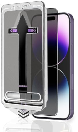 Euukzzea 1 Pezzi Privacy Vetro Temperato per iPhone 14 Pro, Anti-Spy Pellicola Protettiva, Durezza 9H, Anti-Graffio, Senza Bolle, Anti-Spia protezione schermo per iPhone 14 Pro