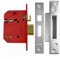 Union Locks Strongbolt 2200S BS 5-Lever Mortice Sash Lock 68mm - Satin Chrome (Boxed)