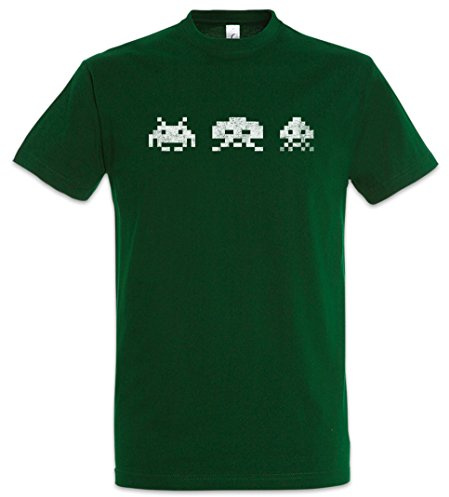 Urban Backwoods Digital Invaders Camiseta De Hombre T-Shirt Verde Talla 2XL