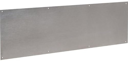 Plinthe de bas de porte Plate Inox satiné - Duval - 930x250 percée fraisée