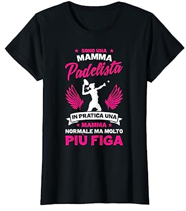Padelista Giocatori da Padel Tennis Mamma del Padel Maglietta