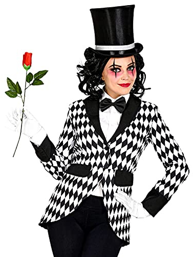 W WIDMANN MILANO Party Fashion – Kostym Harlekin, frack, clown, cirkus, temafest, karneval