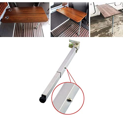 Pieds de table télescopiques pliables en acier inoxydable - Tenture murale - Table à manger - Combinaison DIY - Pieds de table réglables en hauteur - La base peut être réglée de 1 à 2 cm - Choix de la