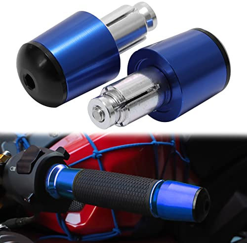 KEEPDSGN 7/8 22mm Aluminium Lenkerenden für Motorrad, Universelle Lenkergriffe Bar End Gewichte Kompatibel mit XJ6 XJ6N FZ1 FZ6 FZ09 MT03 MT07 MT09 MT10 YZF R1 R6.