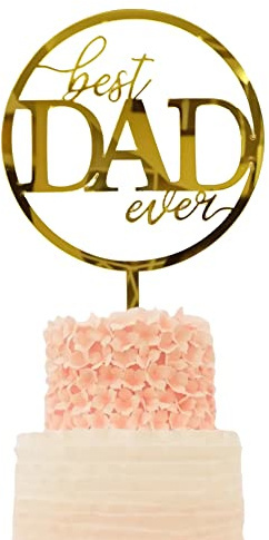10Pcs Acrylic Happy Father's Day Cake Topper Best Dad Ever Party Cake Decoration For Happy Father's Day, Dad Birthday Party Supplies Decoration