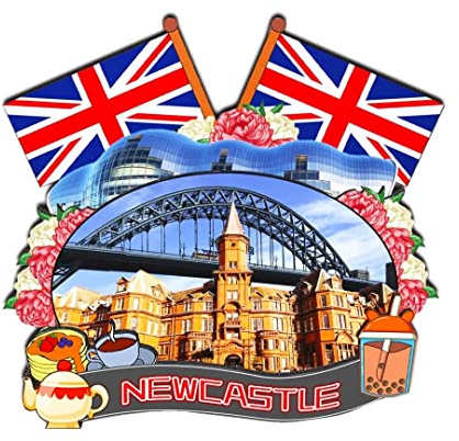Orlybar Newcastle UK Kühlschrankmagnet, 3D, klassische Holz-Kühlschrankmagnete, Wahrzeichen, handgefertigt, Handwerk, Reise, Souvenir, Geschenk, Sammlung, Dekoration, 770
