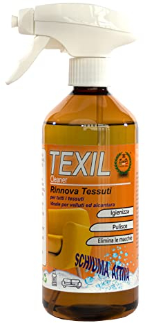 EssePi Leather Color TEXIL Cleaner Trattamento Tessuti per Divani, Interni Auto e Tappeti. Pulisce, smacchia, igienizza e rinnova Colori. Adatto per Tutti i Tipi di Tessuto Anche i più delicati.