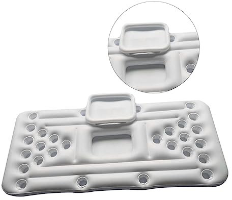 Toyvian Aufblasbarer Tisch Für Wasser Tragbar Mit Becherlöchern Für Outdoor-Partys Einfach Aufzublasen Lagern Für Bier Und Wasserpartys