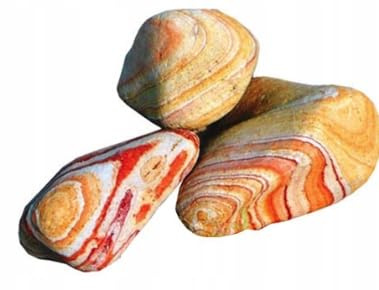 Generisch Dekosteine Kieselsteine Natur Kieselsteine Deko Verschiedene Deko Kieselsteine 3-6cm- Gemischter Flusskies für Vasenfüller, Landschaftsbau, Aquarien & Garten (5, Kilogramm)