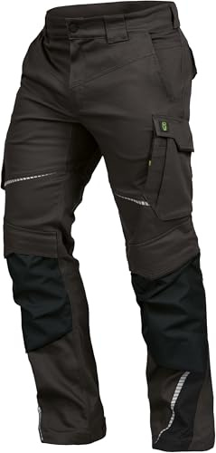 Leibwächter Flex-line Arbeitshose Herren – anthrazit/schwarz – Gr. 50 – Bequeme Workwear mit Elastan (Spandex) – 60°C waschbar & trocknergeeignet – erhöhte Reißfestigkeit – für verschiedenste Berufe