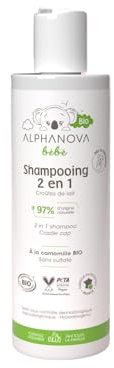 Alphanova Bébé 2-in-1 mildes Baby-Shampoo mit Bio-Kamille