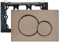 Empyreal betätigungsplatte drückerplatte WC spülkasten ersatzteile altes modell kompatibel mit Geberit sigma01 UP300 & 320 betätigungsplatte 115770115 2-Mengen-Spülung 1 Stück. (Antikes Bronze)