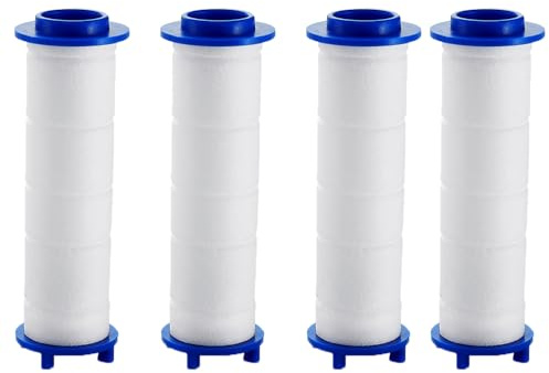 Lot de 4 filtres en coton PP pour pommeau de douche, filtre à eau, filtre à eau, utilisation pour pommeau de douche, filtre de rechange pour purification de l'eau, 11,5 cm de long