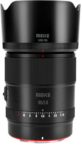 Meike Pro 85mm F1.8 Auto Focus Medium Telephoto STM Stepping Motor Full Frame High Resolution Portrait Lens Compatible with Nikon Z Mount Cameras Z50, Z50II, Z5, Z6, Z7, Z6II, Z7II, Z6III, Z9, Z30
