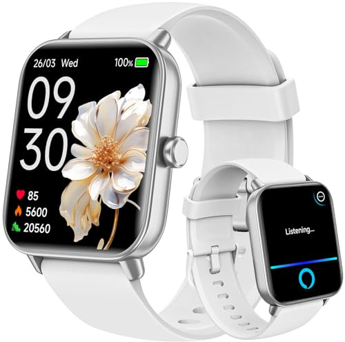 Gydom Smart Watch for Men Women,1.8 HD Activity Smartwatch Compatible with iPhone/Samsung/Android- Answer/Make Calls,Alexa Built-in, Sleep/Heart Rate/SpO2 Monitor, IP68 Waterproof Fitness Track Watch