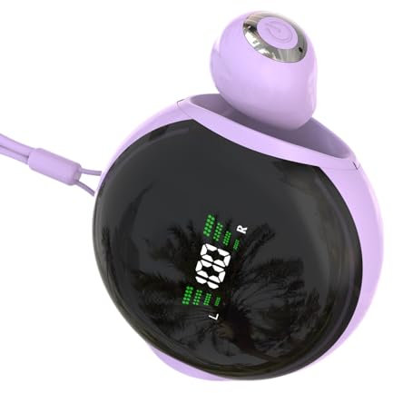 Eventerde Auricolari Intrauricolari ultraleggeri | Auricolari sportivi senza fili - Cuffie audio HD con riduzione del rumore e cavo regolabile per sport e condivisione familiare