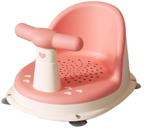 Raypontia Baby Badesitz, Baby Dusche Stuhl, Duschstuhl, Badewannensitz Mit Saugnäpfen, Badestuhl Kleinkinder, Halboffener -Badewannen-Sitz Mit Rückenlehne Für Ab 6-18 Monaten