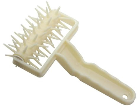 Rullo per rulli per pizzoni - picchi di plastica, ergonomicamente utili | Roller Docker per preparare pizza, torta, pasta e waffle, strumento pratico per per anche la ventilazione durante la