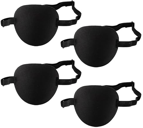 YSDYY 4 Pezzi con Occhi Singoli con Occhi Connessi, Maschera per Gli Occhi di Allenamento per Strabismo, Accessori per La Protezione agli Occhi del Sonno, Adatti Ad Adulti E Bambini.