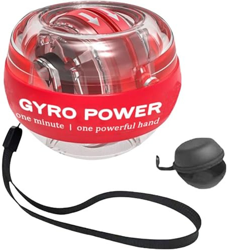Curaball-Hand-Trainer, Curaball-Drehmomentball, Drehmomentball-Hand Stärkener, Auto-Start-Handgelenk-Power-Gyrokugeln, Bauen Sie Muskeln und Knochenstärke für eine starke Griff (Rot)