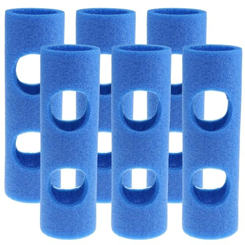 HoveeLuty 6-teiliger Poolnudel-Verbinder, 2, 56 x 11, 81 Zoll Leichter Schaumstoff-Schwimmnudel-Verbinder mit 2 Löchern, praktische Schwimmtrainingshilfen für Poolnudeln von Kindern und Erwachsenen