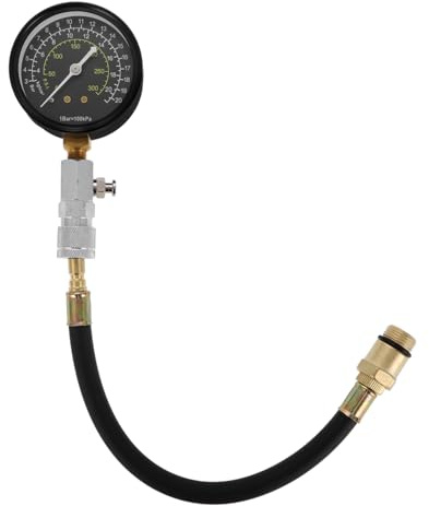 FELTECHELECTR Tester Compressione Motore Manometro Kit Adattatore Per Misurare Pressione Cilindri Tester Compressione Motore Strumento Di Ispezione Auto