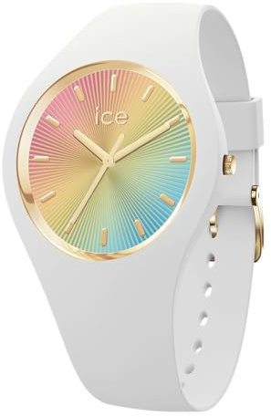 Ice-Watch – Ice Champagne – Damenuhr mit Silikonarmband (Medium)