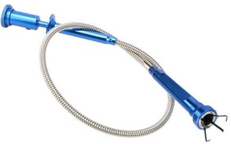 Baguette Magnétique de Ramassage à 4 Griffes en Alliage Flexible | Lumière, Retrieval Magnétique pour Atelier et Maison, Tige Extensible à Design Pliable