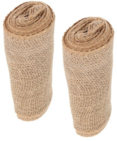 GANAZONO Toile de Jute Protectrice pour Arbres en Lin 2 Pièces, Facile à Utiliser et Stocker, pour Protection Hivernale en Agriculture et Aménagement Paysager