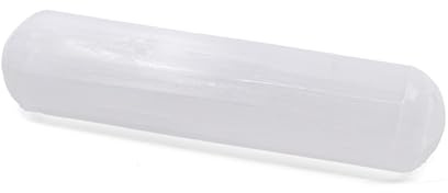 Bâton de massage 100–120 mm – Sélénite qualité A+ | Détente, lissage & recentrage | Pierre naturelle polie